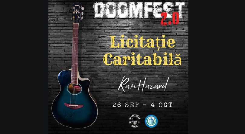 Licitație Caritabilă – Chitara lui Ravi de la RaviHazard colorează satul bănățean prin acorduri muzicale și istorie